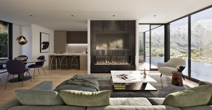 Lounge to Kitchen Square